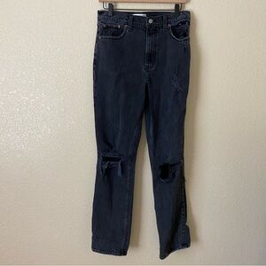 Abercrombie & Fitch 90s Ultra High Rise Black Jeans